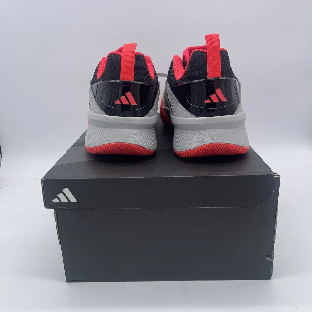 NEW Adidas Dame Certified 3 Low Basketball Shoe Grey Black Red Size 13 JI1540